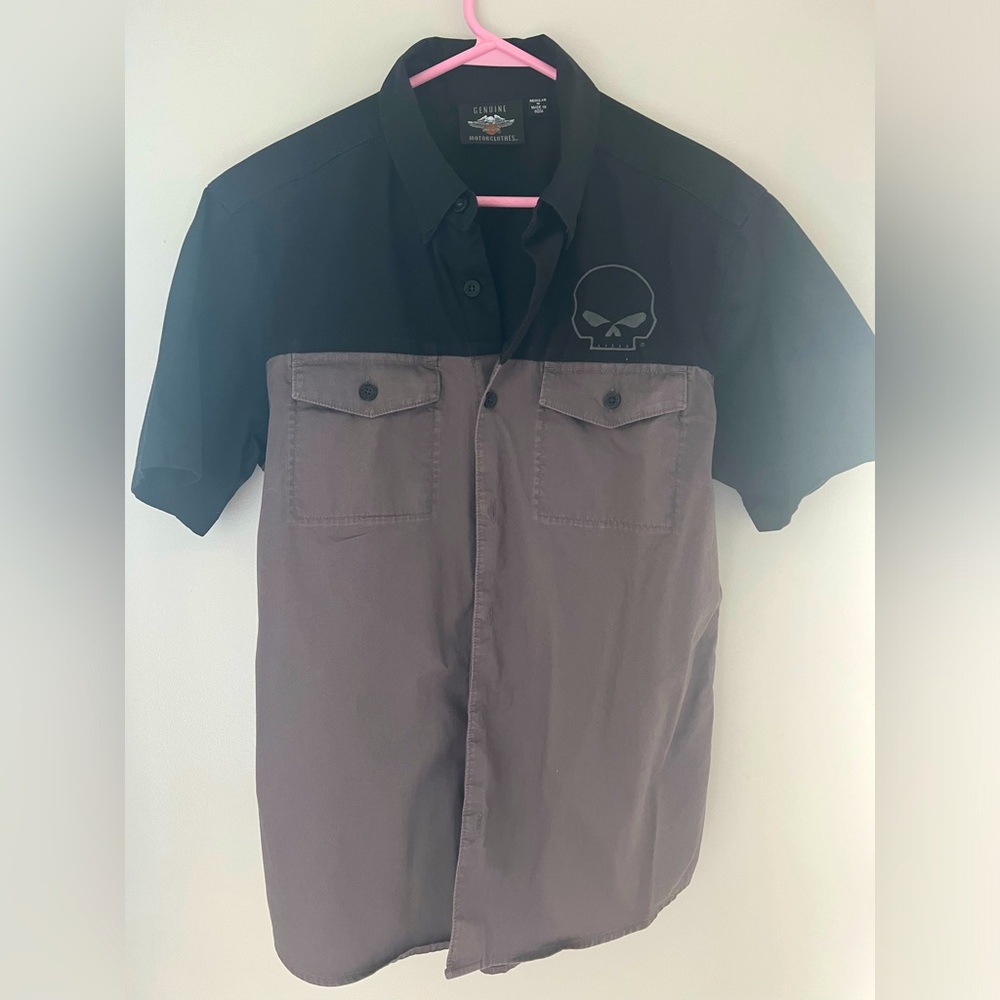 Harley Davidson Short Sleeve Button Down Shirt